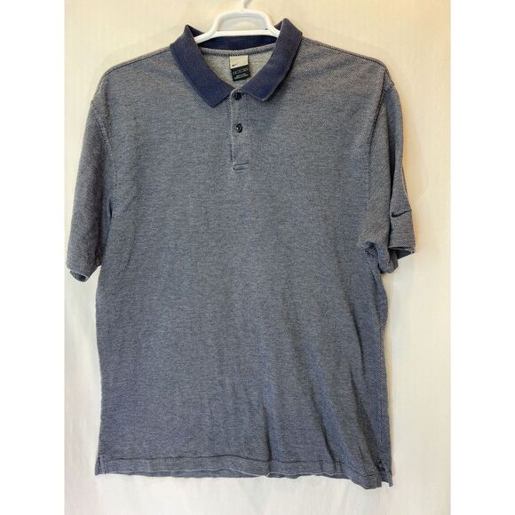 Nike Other - Nike XL Navy Blue And White Patterned Shortsleeve Polo Golf Shirt Outdoors